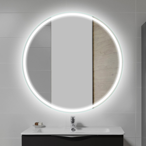 Uma Illuminated Round Mirror