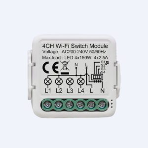 Wi-Fi Switch Module - 4 Gang