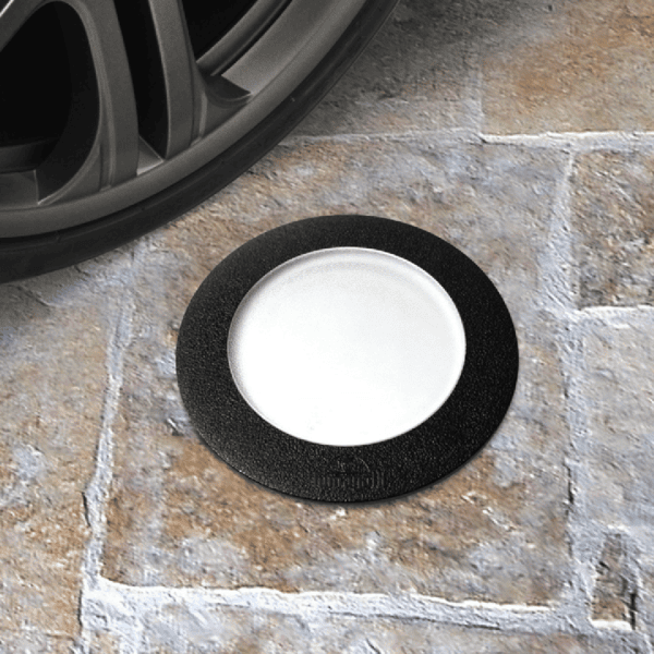 Fumagalli Ceci 160 Round In-Ground Light – Black/Clear, GX53 LED 7W