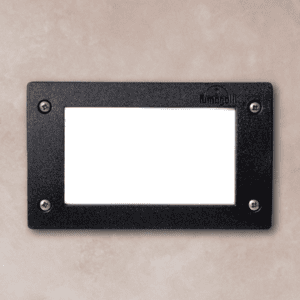Fumagalli Leti 200 Recessed Wall Light – Black/Opal, GX53 LED 3W